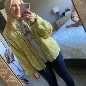 Free People Quilted Dolman Jacket